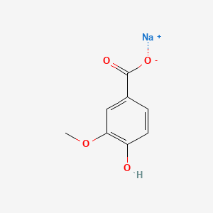 Chemical structure of Sodium 4-hydroxy-3-methoxybenzoate