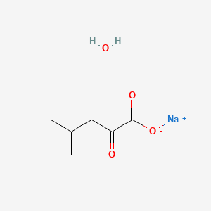 Chemical structure of Sodium 4-methyl-2-oxopentanoate hydrate
