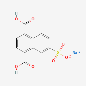 Chemical structure of Sodium 5,8-dicarboxynaphthalene-2-sulfonate