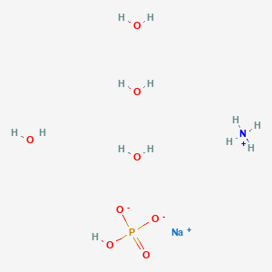 Chemical structure of Ammonium sodium phosphate tetrahydrate