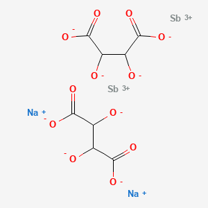 Chemical structure of Sodium antimony L-tartrate