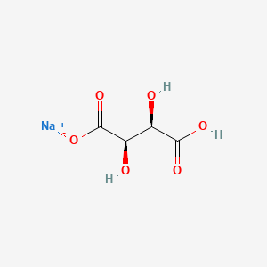 Chemical structure of Sodium bitartrate