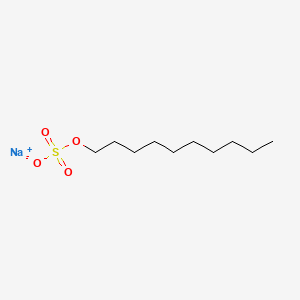 Chemical structure of Sodium Decyl Sulfate