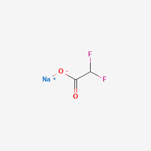 Chemical structure of Sodium difluoroacetate