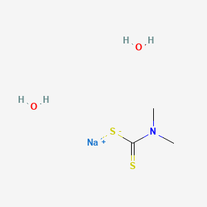 Chemical structure of Sodium Dimethyldithiocarbamate Dihydrate