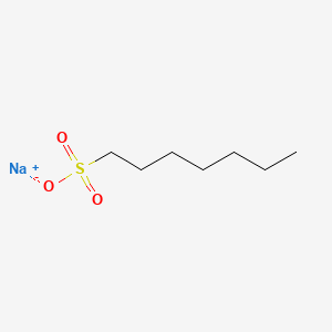 Chemical structure of Sodium 1-heptanesulfonate