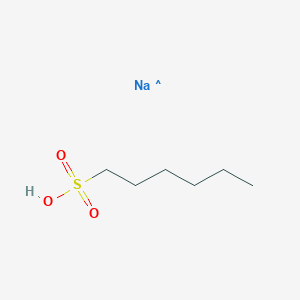 Chemical structure of 1-Hexanesulfonic acid