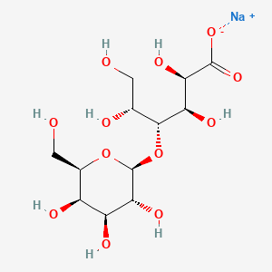 Chemical structure of Sodium lactobionate