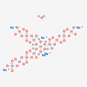 Chemical structure of Sodium metatungstate (hydrate)