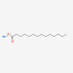 Chemical structure of Sodium Myristate