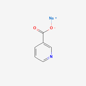 Chemical structure of Sodium nicotinate
