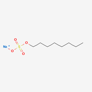 Chemical structure of Sodium Octyl Sulfate