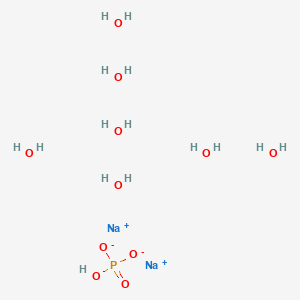 Chemical structure of Sodium phosphate dibasic heptahydrate