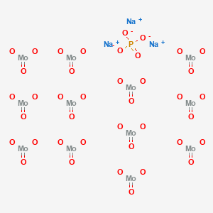 Chemical structure of Sodium phosphomolybdate