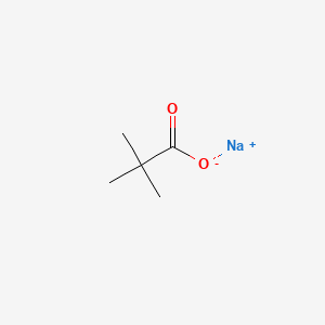 Chemical structure of Sodium pivalate