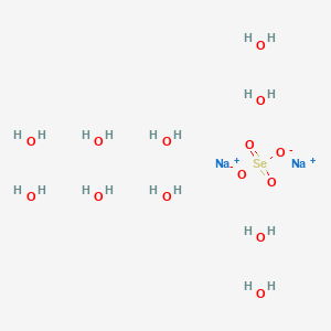 Chemical structure of Sodium selenate decahydrate