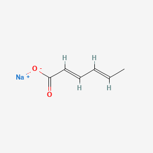 Chemical structure of Sodium Sorbate