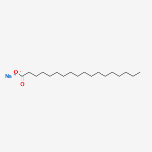 Chemical structure of Sodium stearate