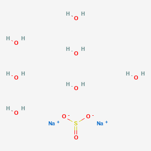 Chemical structure of Sodium sulfite heptahydrate