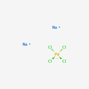 Chemical structure of Disodium tetrachloropalladate
