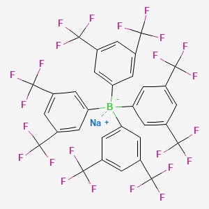 Chemical structure of Sodium tetrakis(3,5-bis(trifluoromethyl)phenyl)borate