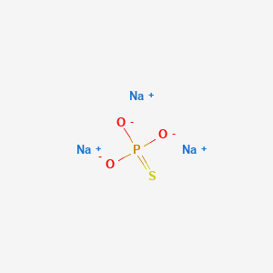Chemical structure of Trisodium thiophosphate