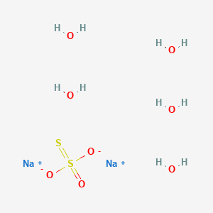 Chemical structure of Sodium Thiosulfate Pentahydrate