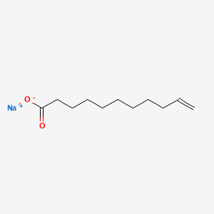 Chemical structure of Sodium undecylenate