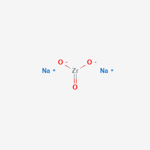 Chemical structure of Sodium zirconate