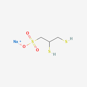 Chemical structure of Sodium2,3-dimercapto-1-propanesulfonate