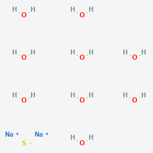 Chemical structure of Sodium sulfide nonahydrate