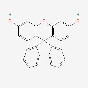 Chemical structure of Spiro[fluorene-9,9'-xanthene]-3',6'-diol