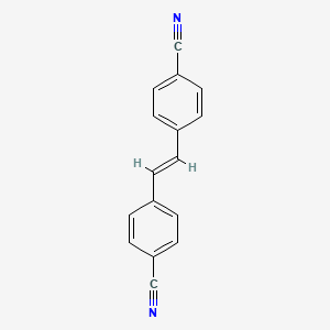 Chemical structure of Stilbene-4,4''-dicarbonitrile