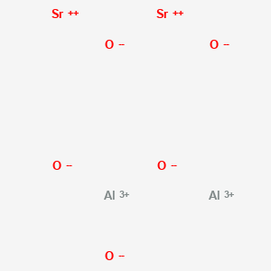 Chemical structure of Strontium aluminate