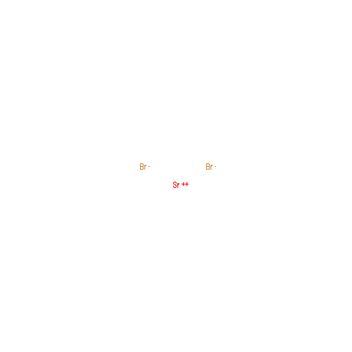 Chemical structure of Strontium bromide