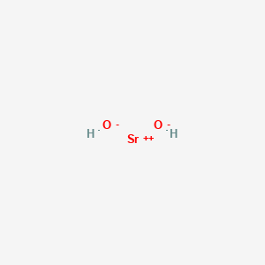 Chemical structure of Strontium hydroxide