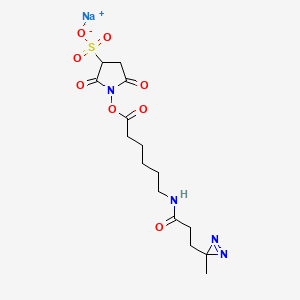 Chemical structure of Sulfo-NHS-LC-Diazirine