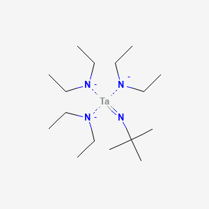 Chemical structure of Tantalum tris(diethylamido)-tert-butylimide