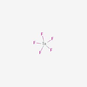 Chemical structure of Tantalum pentafluoride