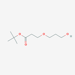 Chemical structure of t-Butyl 3-(hydroxypropoxyl)-propanoate