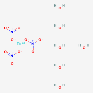 Chemical structure of Terbium(III) nitrate hexahydrate