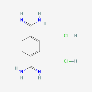 Chemical structure of Terephthalimidamide dihydrochloride