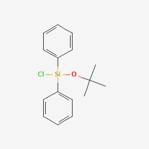Chemical structure of tert-Butoxy(chloro)diphenylsilane
