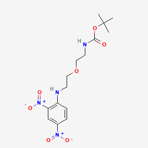 Chemical structure of tert-Butyl (2-(2-((2,4-dinitrophenyl)amino)ethoxy)ethyl)carbamate
