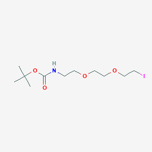 Chemical structure of tert-Butyl (2-(2-(2-iodoethoxy)ethoxy)ethyl)carbamate