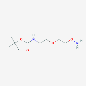 Chemical structure of tert-Butyl (2-(2-(aminooxy)ethoxy)ethyl)carbamate