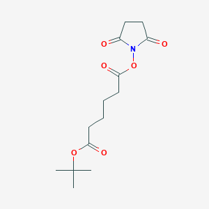 Chemical structure of tert-Butyl (2,5-dioxopyrrolidin-1-yl) adipate