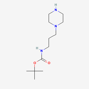 Chemical structure of tert-Butyl (3-(piperazin-1-yl)propyl)carbamate