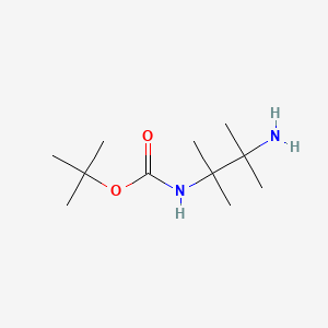 Chemical structure of N2-Boc-2,3-dimethyl-2,3-butanediamine