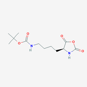 Chemical structure of (S)-4-[4-(Boc-amino)butyl]oxazolidine-2,5-dione